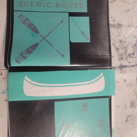 Bundle 2 ~ Reusable Silk Screen Stencils ~ 18 x 15 Binder ~ Adventure, Kids - Picture 2 of 16